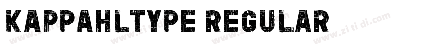 KappahlType Regular字体转换